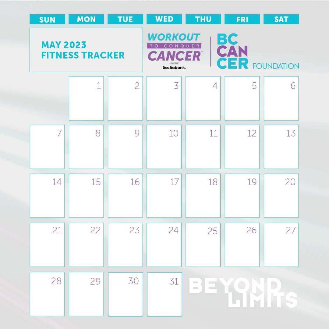 Workout Tracking Calendar