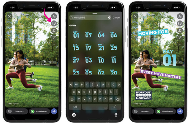 Custom stickers for social media